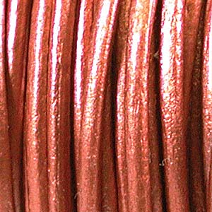 INDIAN LEATHER 2MM MTLC COPPER 1.29 PER FOOT