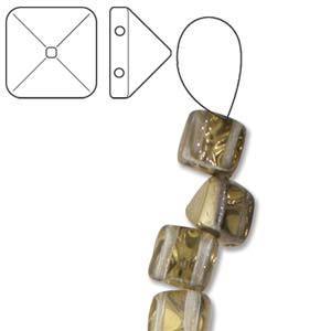 6 mm Pyramids-Crystal Amber