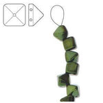 6 mm Pyramids-Jet Red Lustre