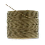 S-LON BEAD CORD DK TAN 77YD-TUBE OF 4