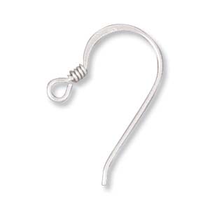 19MM 22G ECONOMY EAR WIRE FLAT COIL (PAIR)