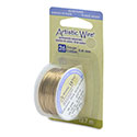 Artistic Wire, 26 Gauge (.41mm), Silver Plated, Gold Color, 15 yd (13.7 m)