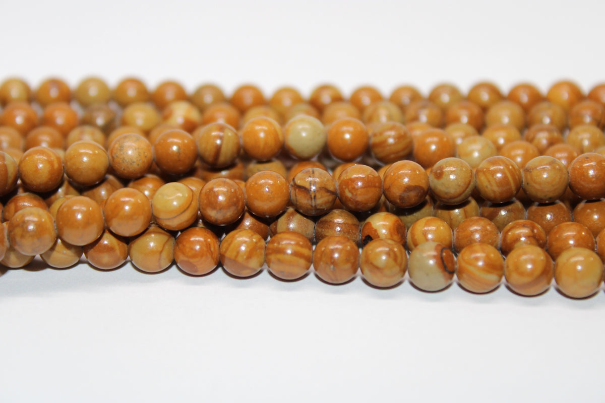 Wood Grain Jasper, 16 inches Strand