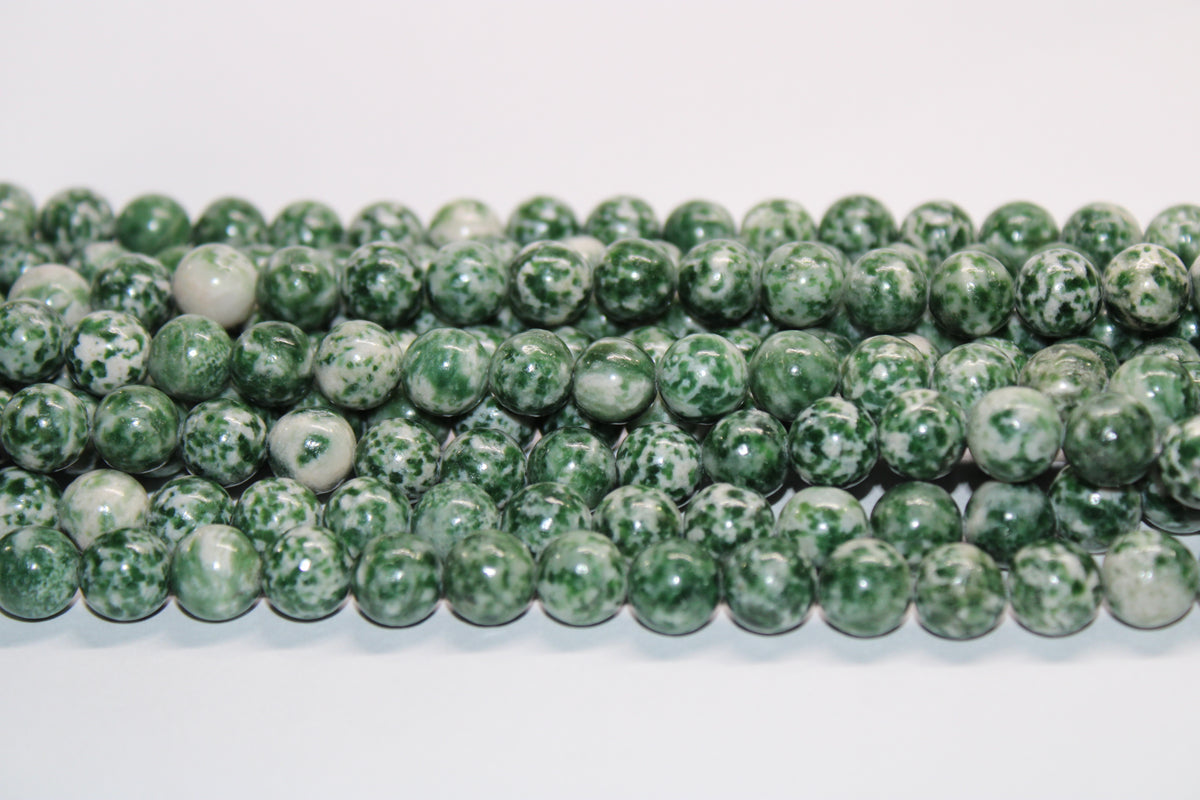 Green Spot Jasper, 16 inches Strand