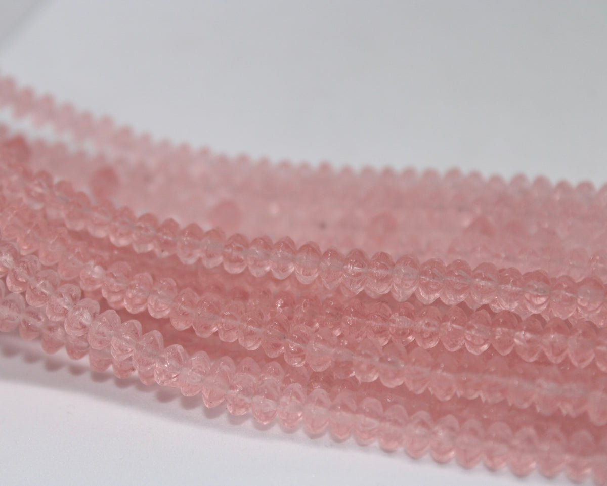 Light Pink Czech Glass 6mm (Matte), 8 inches Strand