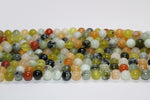 Flower Jade Round, 16 inches strand