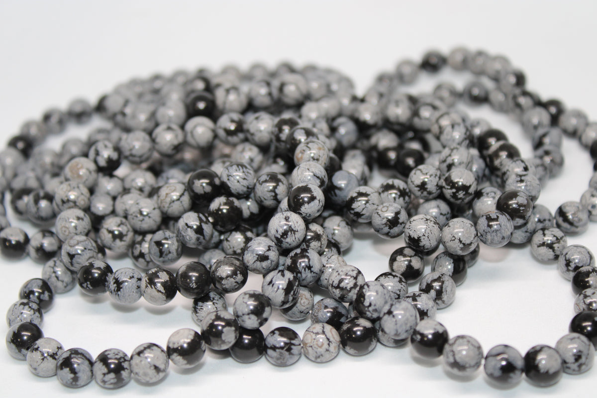 Snowflake Obsidian Bracelet