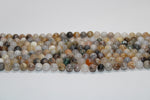 Bamboo Leaf Agate Round, 16 inches Strand