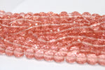 Peach Faceted Czech Glass 10mm, 7 inches Strand