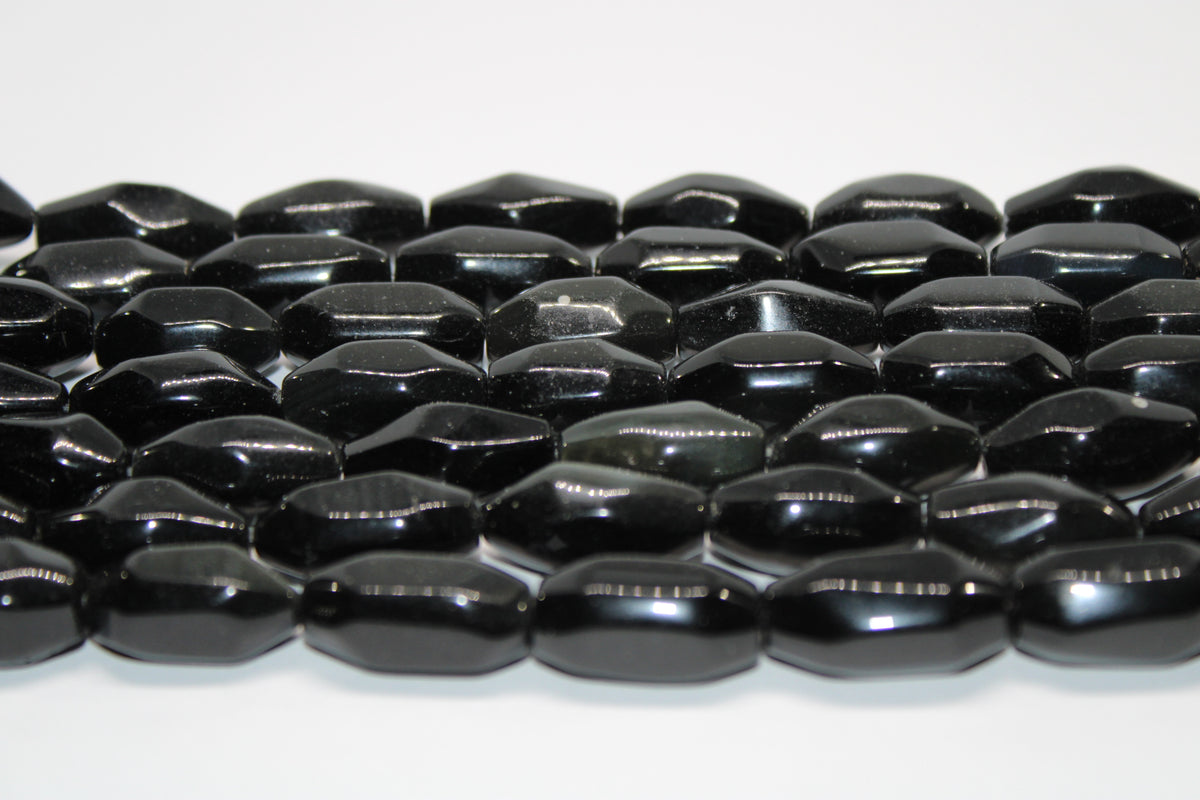 Black Obsidian Smooth 20x10mm