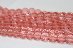 Peach Faceted Czech Glass 12mm, 8 inches Strand