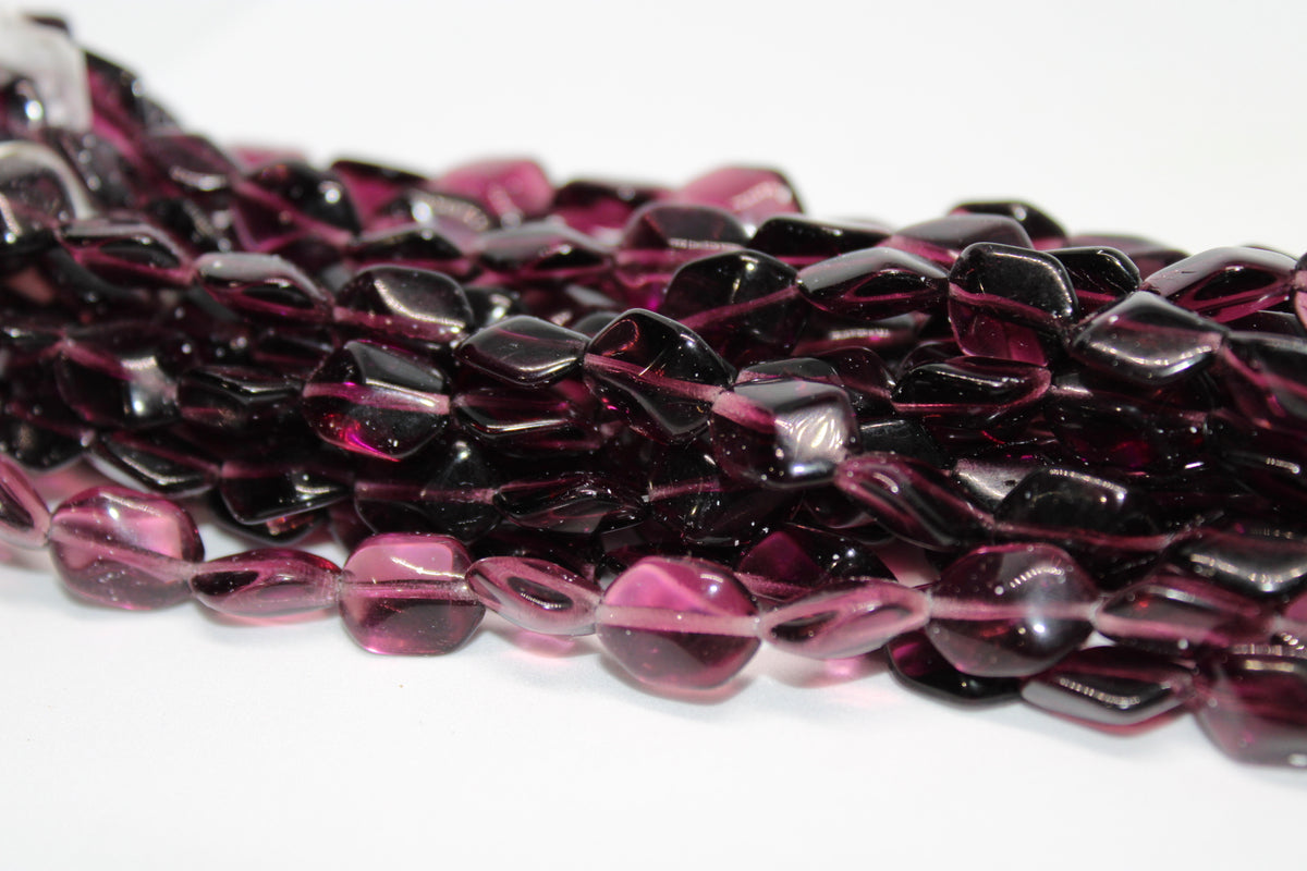 Plum Czech Glass 10mm, 8 inches Strand