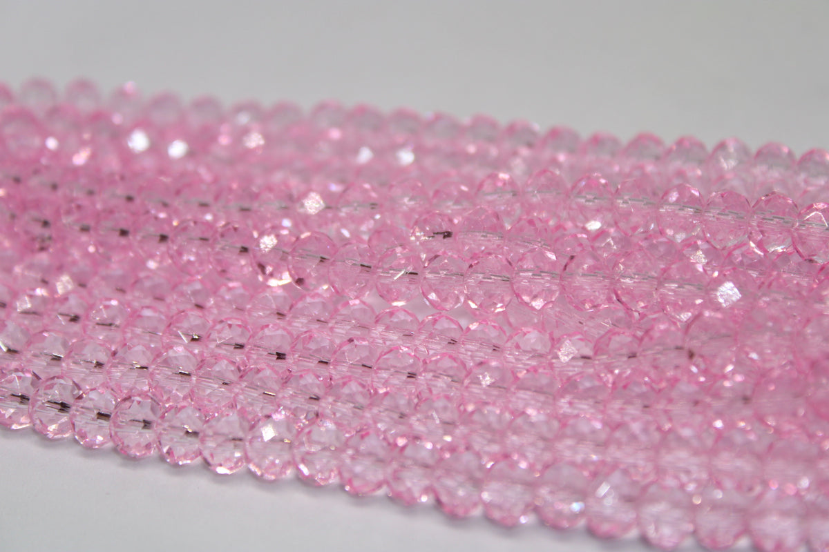 Light Pink Czech Glass 8mm, 8.5 strand