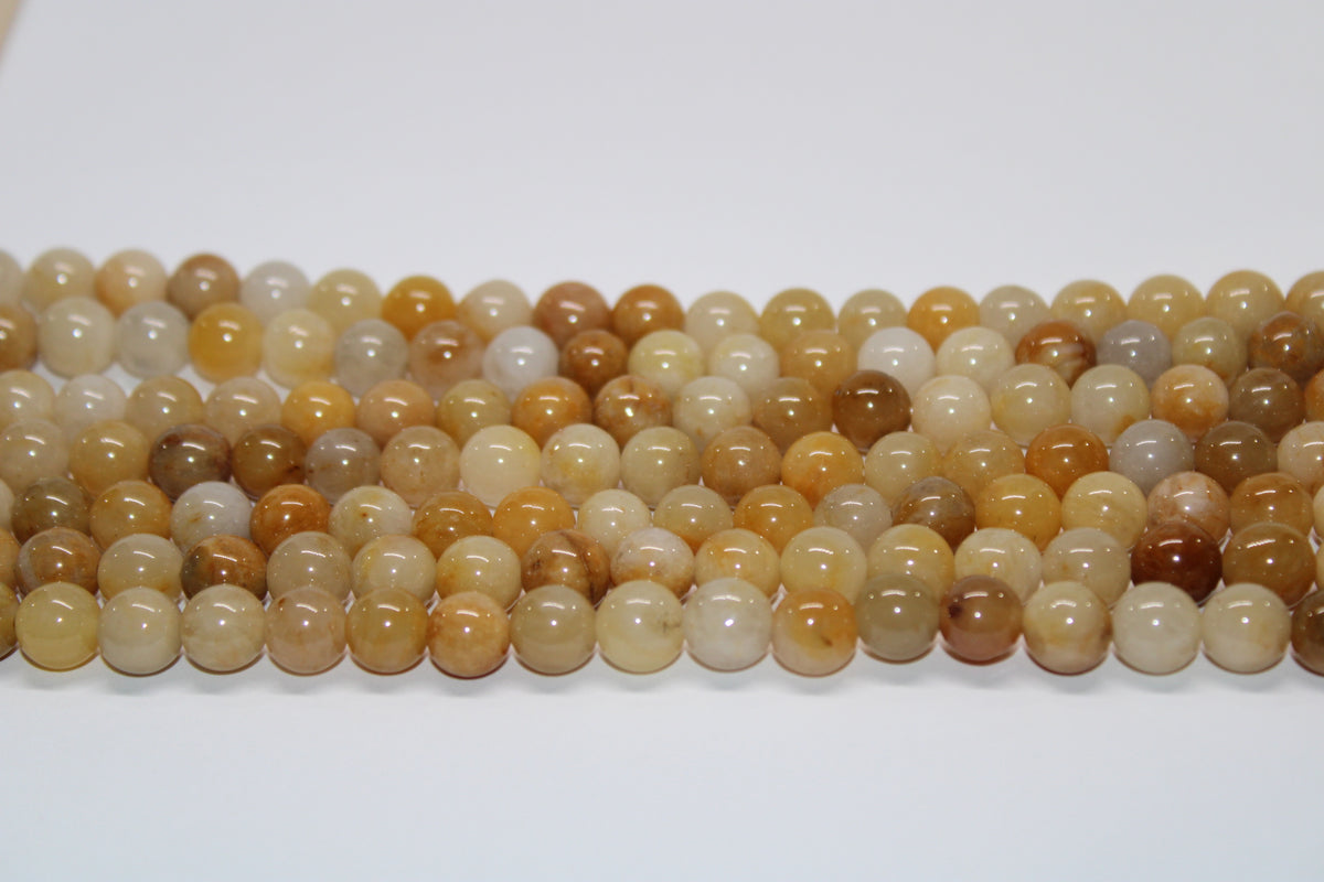 Yellow Jade, 16 inches Strand