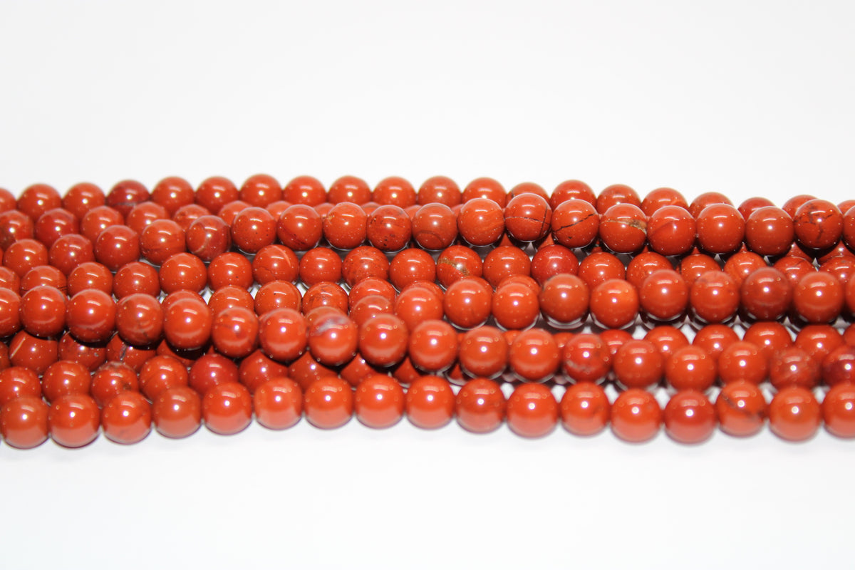 Red Jasper AB+, 16 inches strand