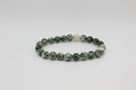 Green Spot Jasper Faceted Bracelet