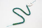 Syn Chrysocolla Round, 16 inches Strand