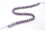 Light Amethyst Round Gemstone Beads 16" Strand