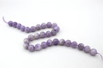 Light Amethyst Round Gemstone Beads 16" Strand