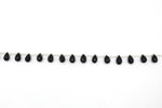 Black Onyx Drop Faceted 8 X 12 mm