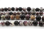 Pink Tourmaline Round Gemstone Beads 16" Strand