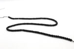 Black Onyx Round Smooth Gemstone Beads 16" Strand