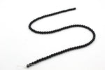 Black Onyx Round Smooth Gemstone Beads 16" Strand