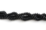 Natural Obsidian Rondelle Smooth Gemstone Beads 16" Strand