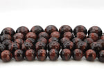 Red Tigers Eye Round Gemstone Beads 16" Strand