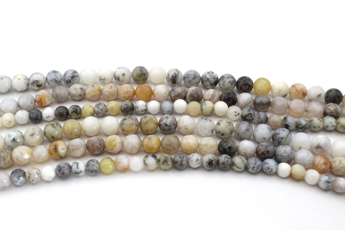 White Opal Round, 16 inches Strand
