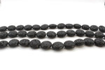 Lava Stone Round Flat 16 mm