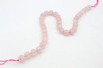 Rose Quartz Round Smooth Gemstone Beads 16" Strand