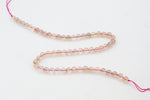 Rose Quartz Round Smooth Gemstone Beads 16" Strand