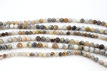 Bamboo Leaf Agate Round, 16 inches Strand