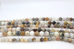 Bamboo Leaf Agate Round, 16 inches Strand