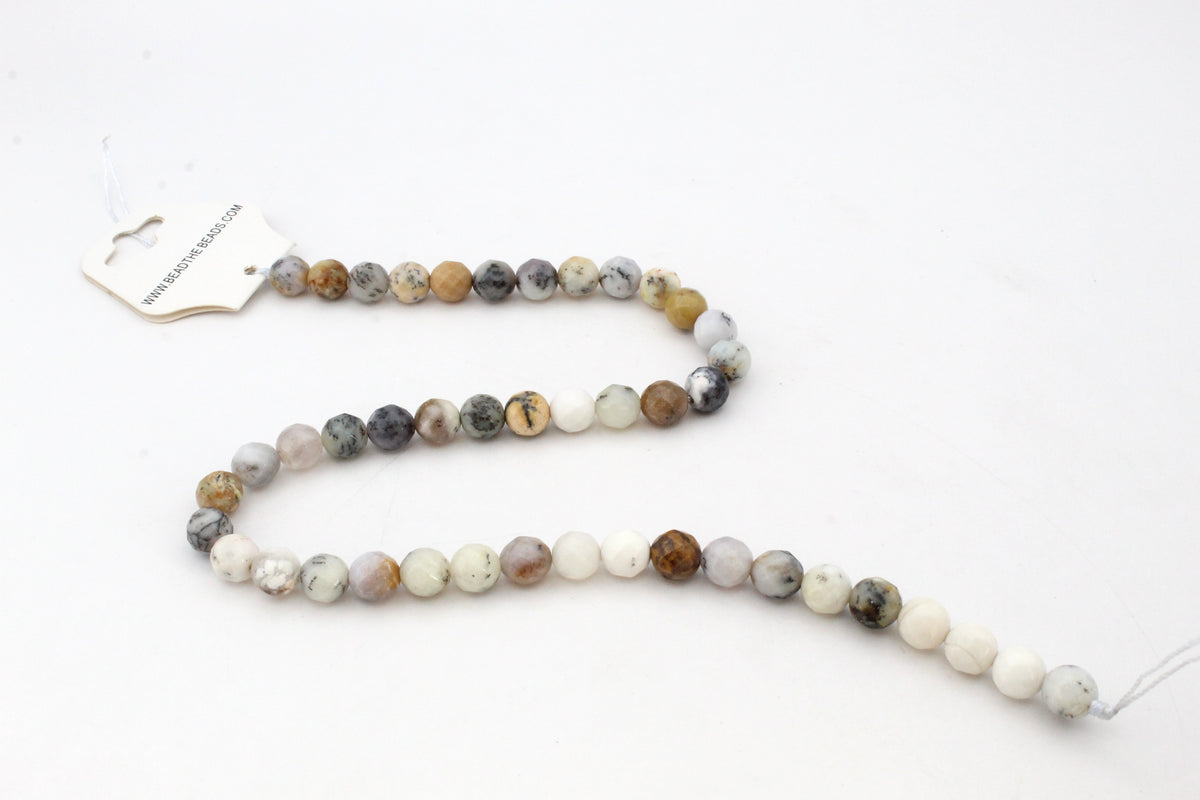 Bamboo Leaf Agate Round, 16 inches Strand