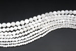 White Jade Round, 16 inches Strand