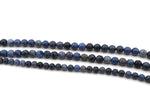 Dumortierite Round, 16 inches Strand