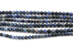 Dumortierite Round, 16 inches Strand
