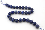 Lapis Lazuli Round Gemstone Beads 16" Strand
