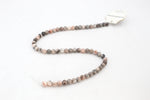 Pink Zebra Jasper Round, 16 inches strand