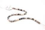 Pink Zebra Jasper Round, 16 inches strand