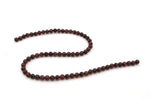 Red Tiger Eye Round Gemstone Beads 16" Strand