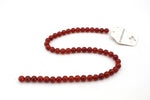 Carnelian Stone Round Smooth Grade AAA Gemstone Beads 16" Strand