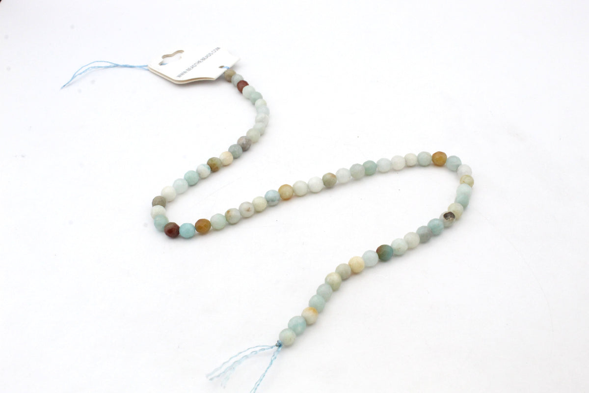 Multicolor Amazonite Round, 16 inches Strand