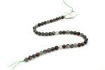 African Bloodstone Round Gemstone Beads 16" Strand