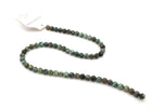 African Turquoise Round Gemstone Beads 16" Strand
