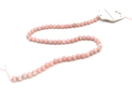 Pink Opal Round Gemstone Beads 16" Strand