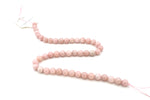Pink Opal Round Gemstone Beads 16" Strand