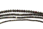 Dragon Bloodstone Round Gemstone Beads, 16 inches Strand